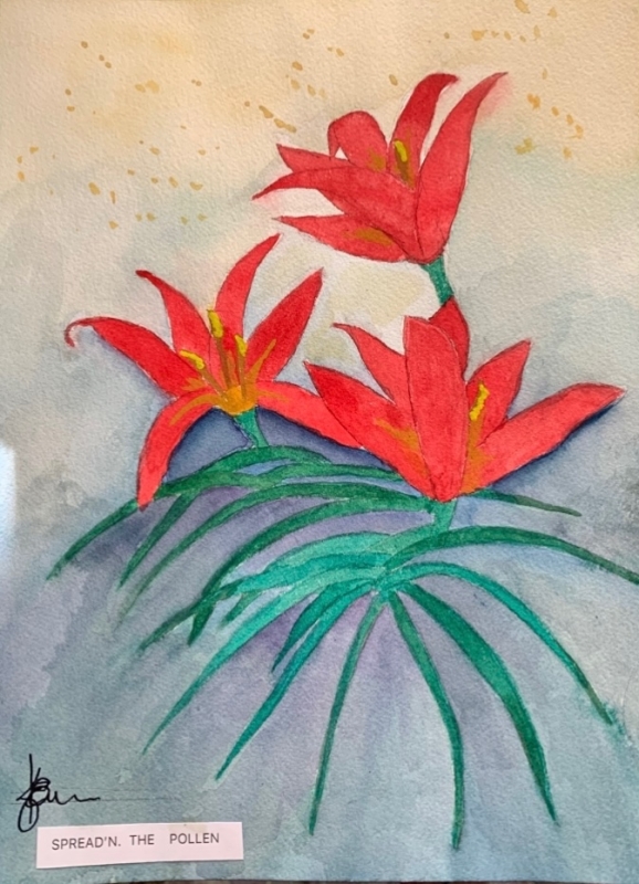 Spreading the Pollen by artist K June Baker